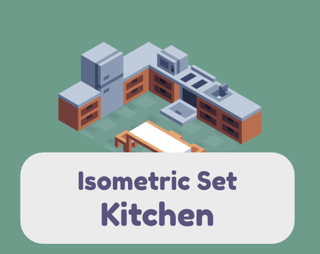 Isometric Set: Kitchen