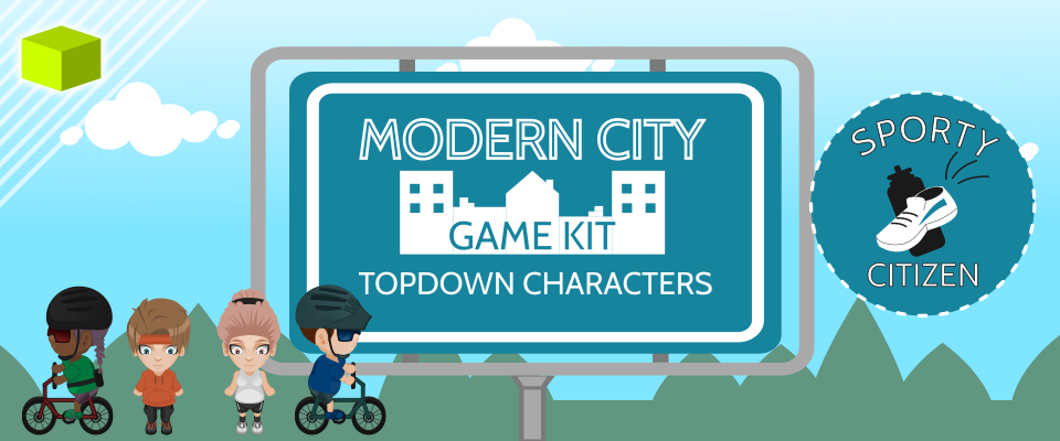 Modern City - Game Kit - Sporty Citizen Characters