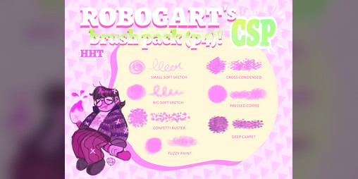 Cover image for ROBOGART's Brush Pack (P4)! [CSP brushes, .sut files!]