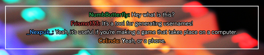 Username Generator!