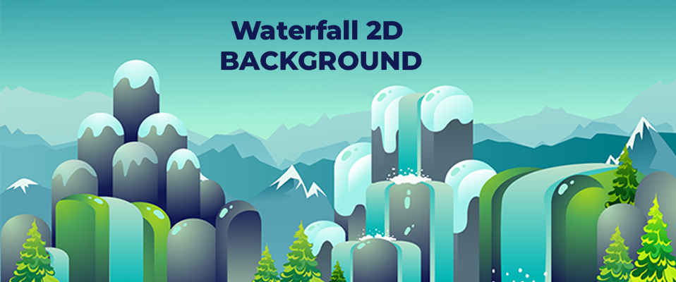 Waterfall 2D BACKGROUND