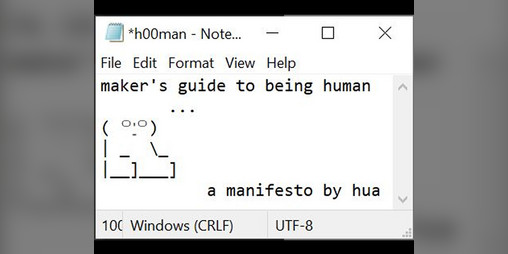 Cover image for maker's guide to being human