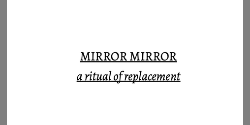 Cover image for mirror mirror