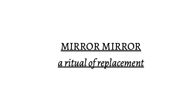 Cover image for mirror mirror