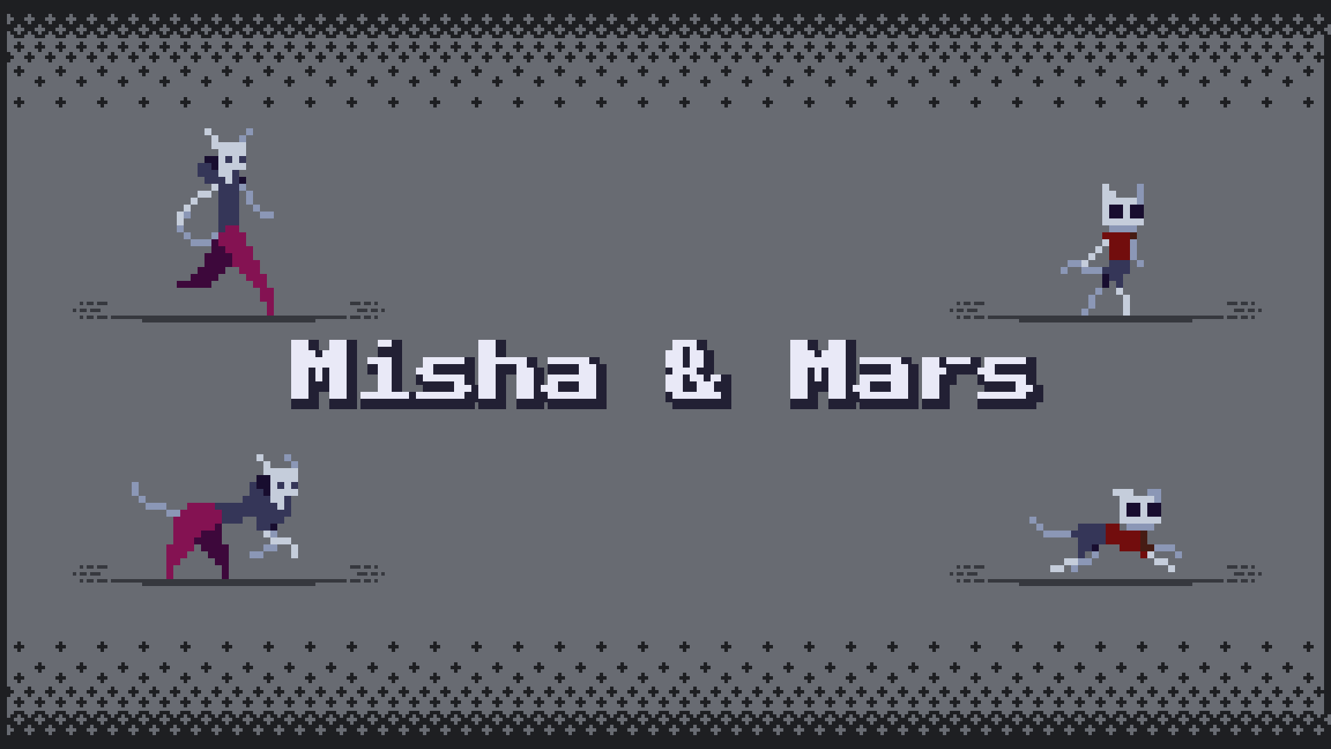 Misha & Mars - Pixel-art Animated Characters