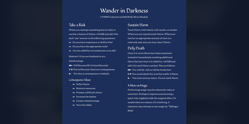 Cover image for Wander in Darkness