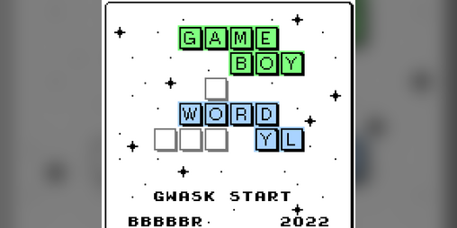 Cover image for GB-Wordyl - Cornish Language (Game Boy)
