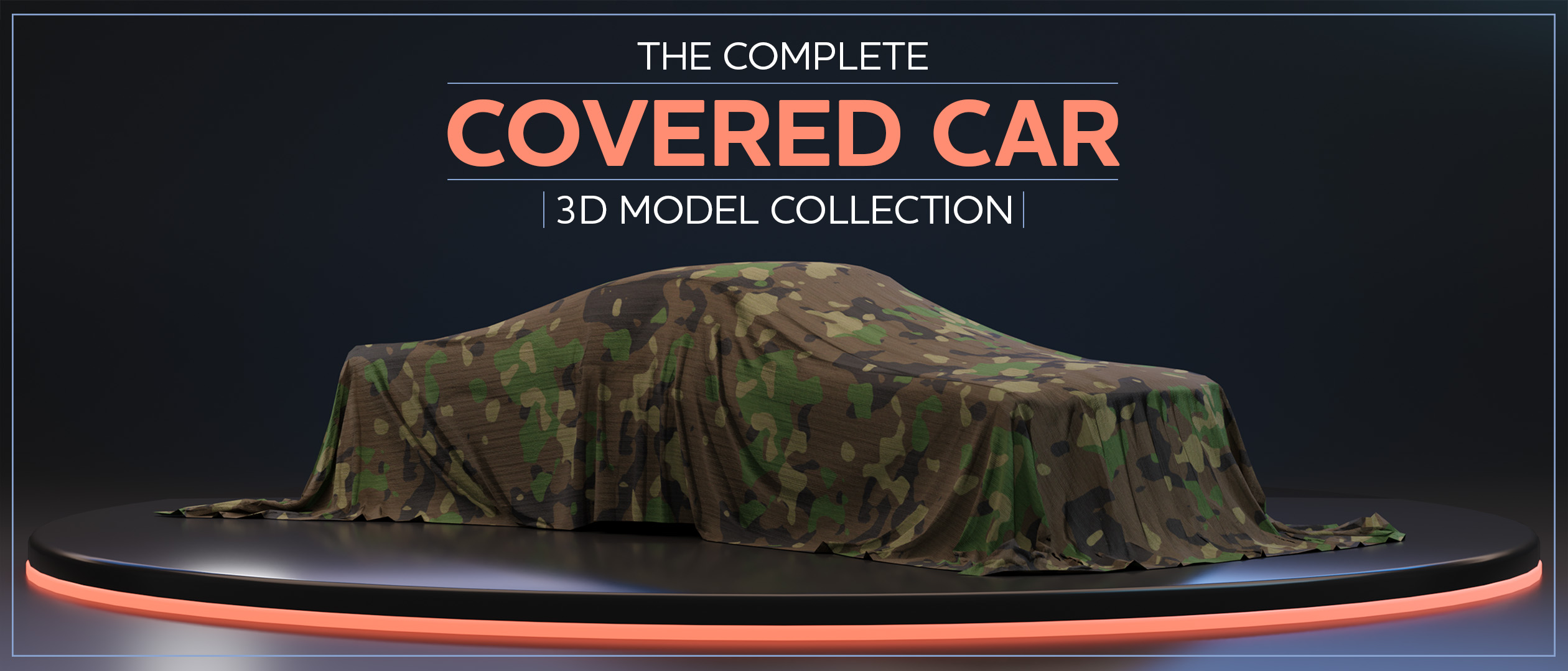 The Complete Covered Car 3D Model Collection