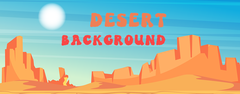 Desert landscape with dunes background