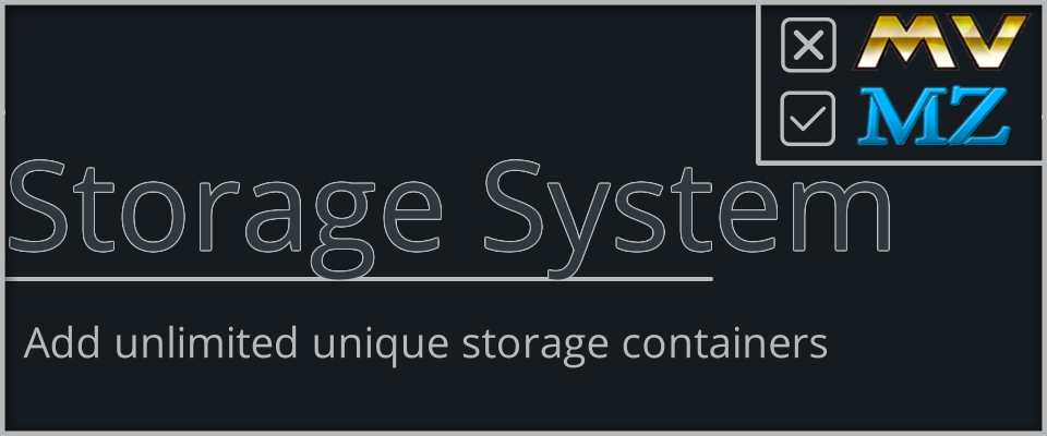 Storage System for RPG Maker MZ