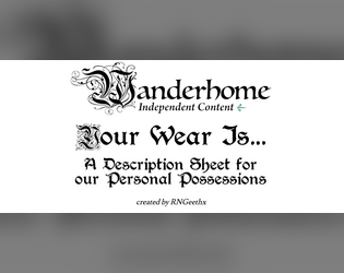 Your Wear Is... v1.0  