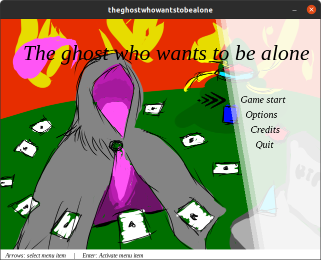 Cover image for the ghost who wants to be alone