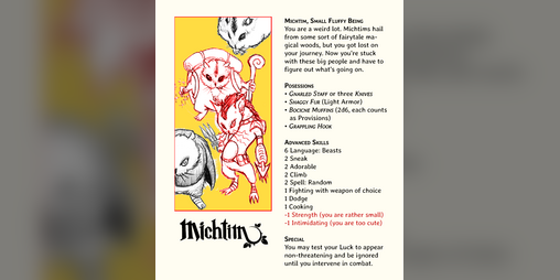 Cover image for Michtim, Small Fluffy Being – A Troika Background