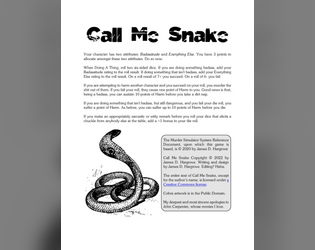 Call Me Snake  