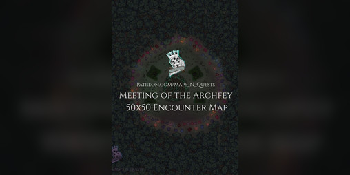 Cover image for Meeting of the Archfey - 50x50 TTRPG Encounter Map