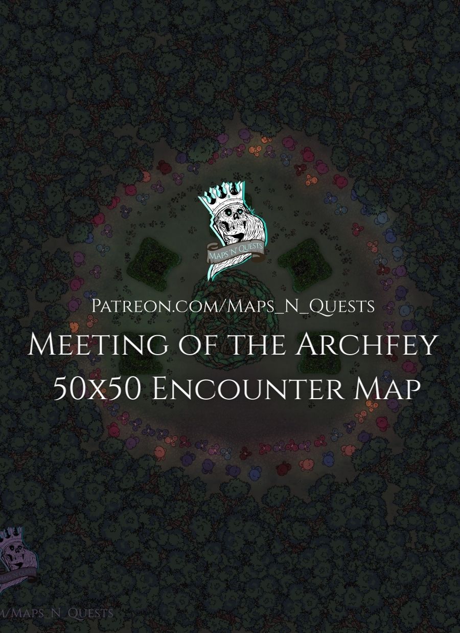Cover image for Meeting of the Archfey - 50x50 TTRPG Encounter Map