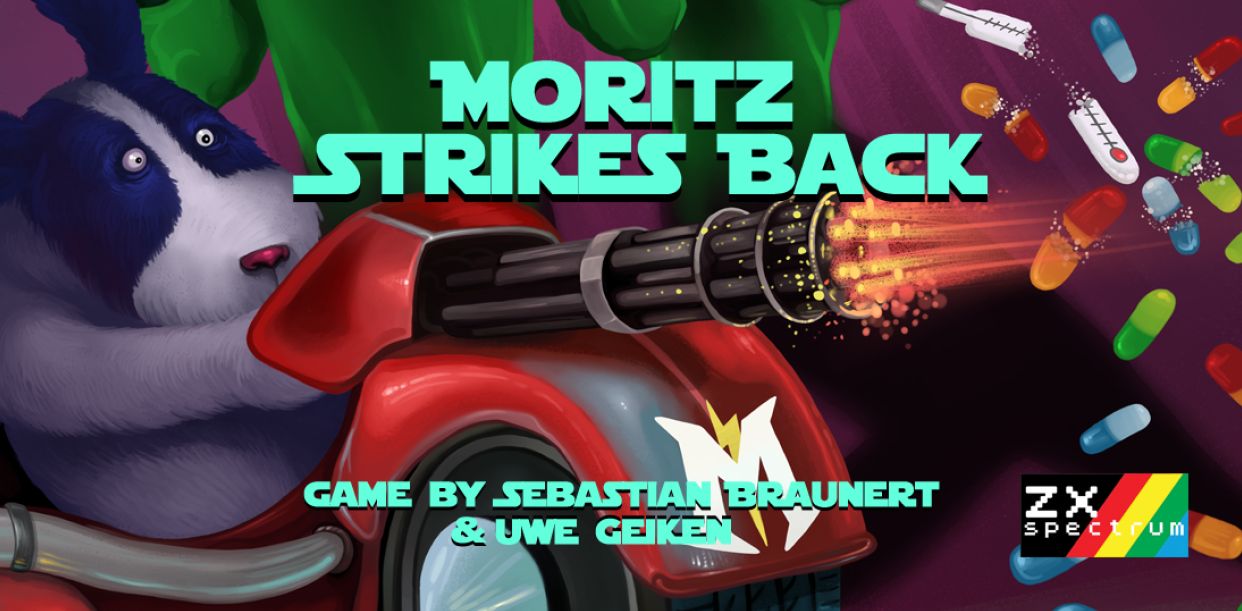 Cover image for MORITZ STRIKES BACK 48K