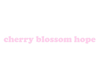 cherry blossom hope