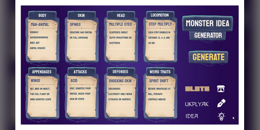 Cover image for MONSTER IDEA GENERATOR