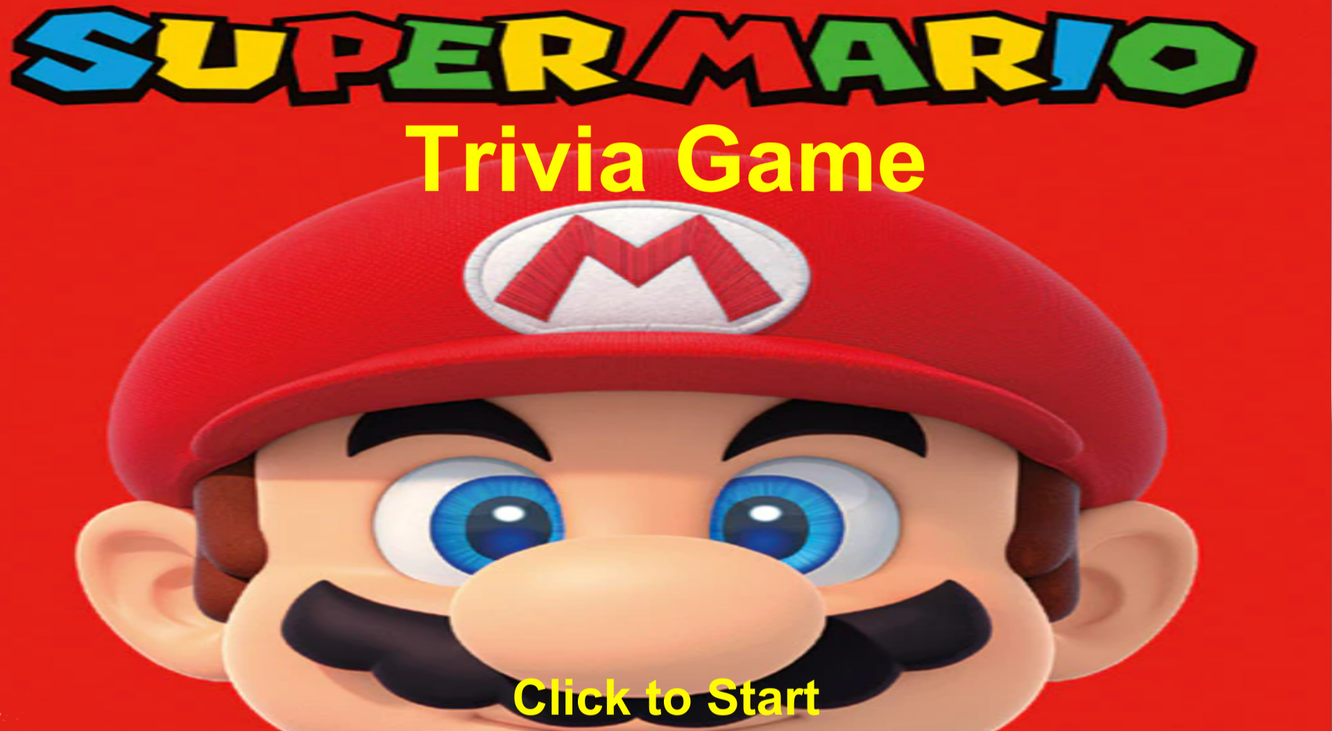 Super Mario Trivia Game