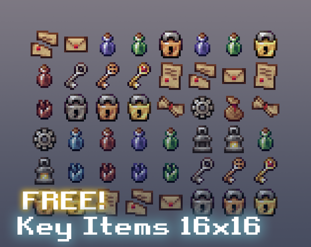 Key Items (16x16) by DantePixels