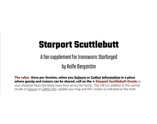 Starport Scuttlebutt   - An Oracle for making your Starforged Sector Map a little more lively and active. 