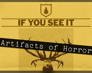 Artifacts of horror - State Forestry Warning Flyer   - prop/asset for investigative horror  game 