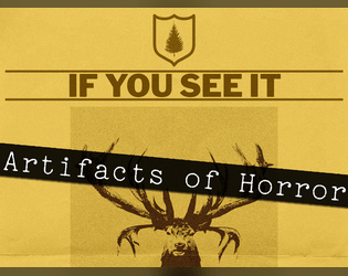 Artifacts of horror - State Forestry Warning Flyer  