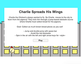 Charlie Spreads His Wings