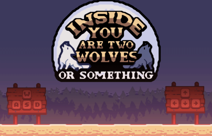 Cover image for Two wolves inside you or something