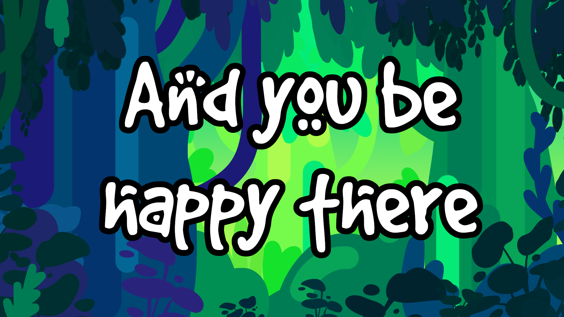 Cover image for And you be happy there