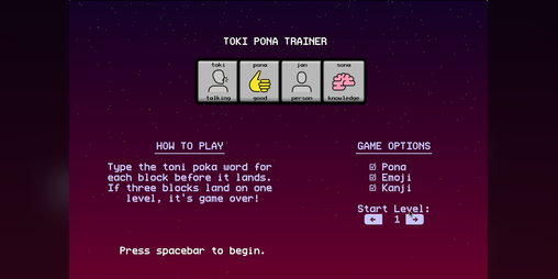Cover image for Toki Pona Trainer