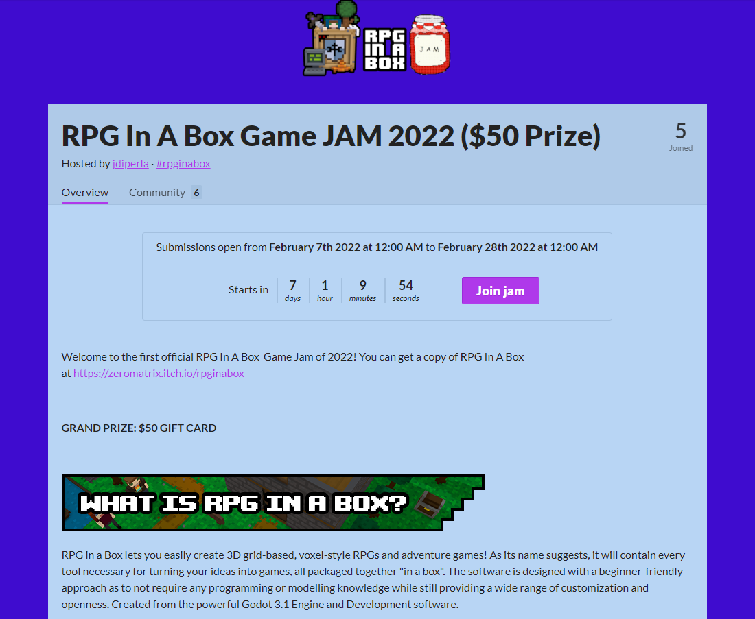 Devlog - RPG in a Box by Justin Arnold