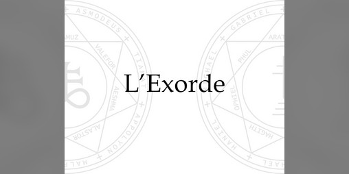 Cover image for l'Exorde