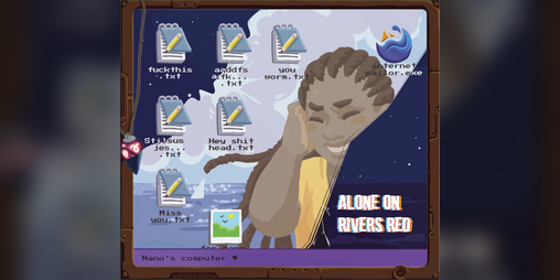 Cover image for Alone on Rivers Red