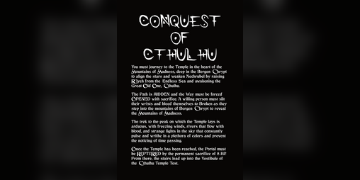 Cover image for Conquest of Cthulhu: An Adventure for Mörk Borg