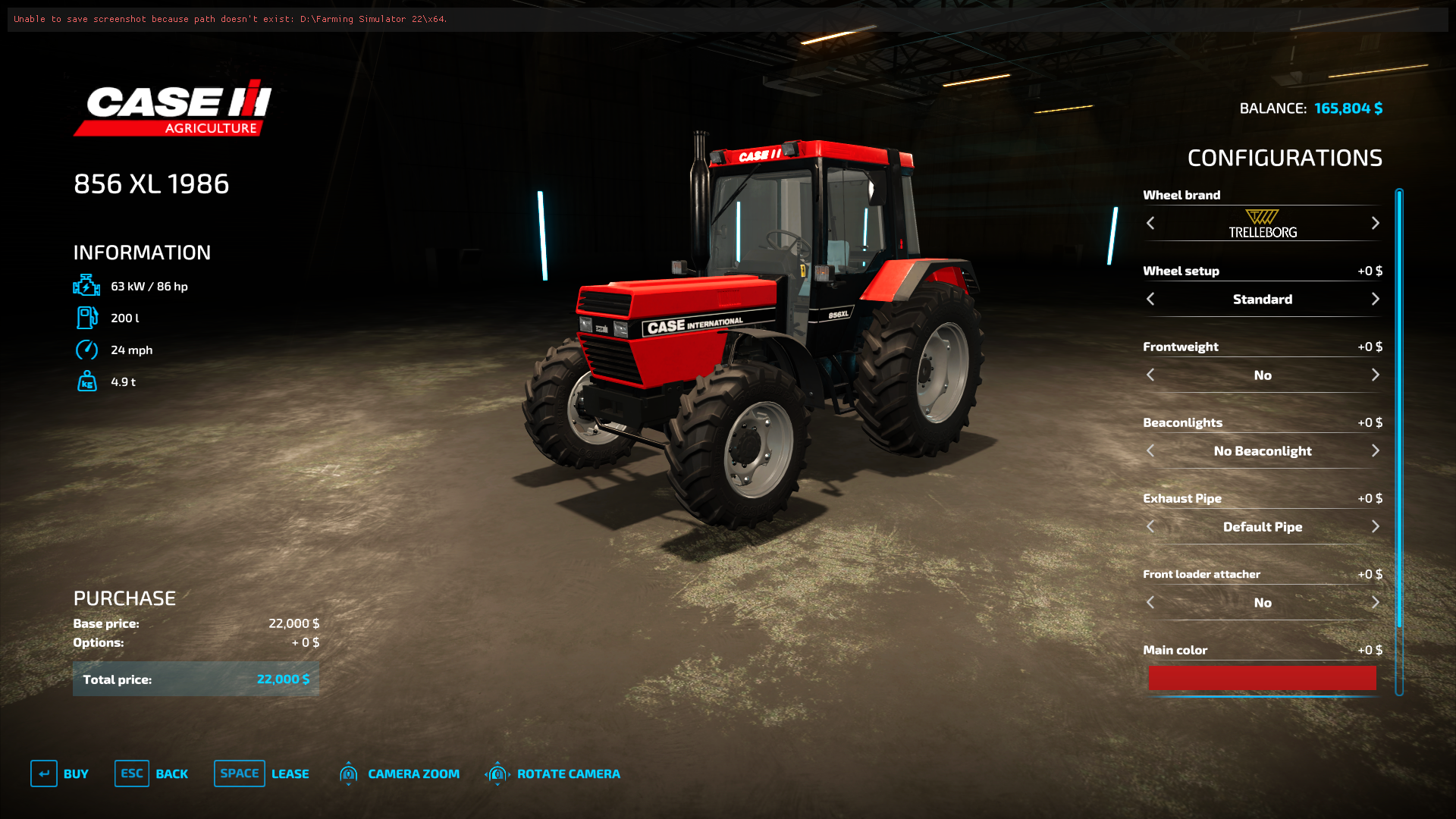 Cover image for Case IH 865 XL