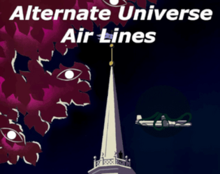 Alternate Universe Air Lines   - Alternate Universe Postcard Game 