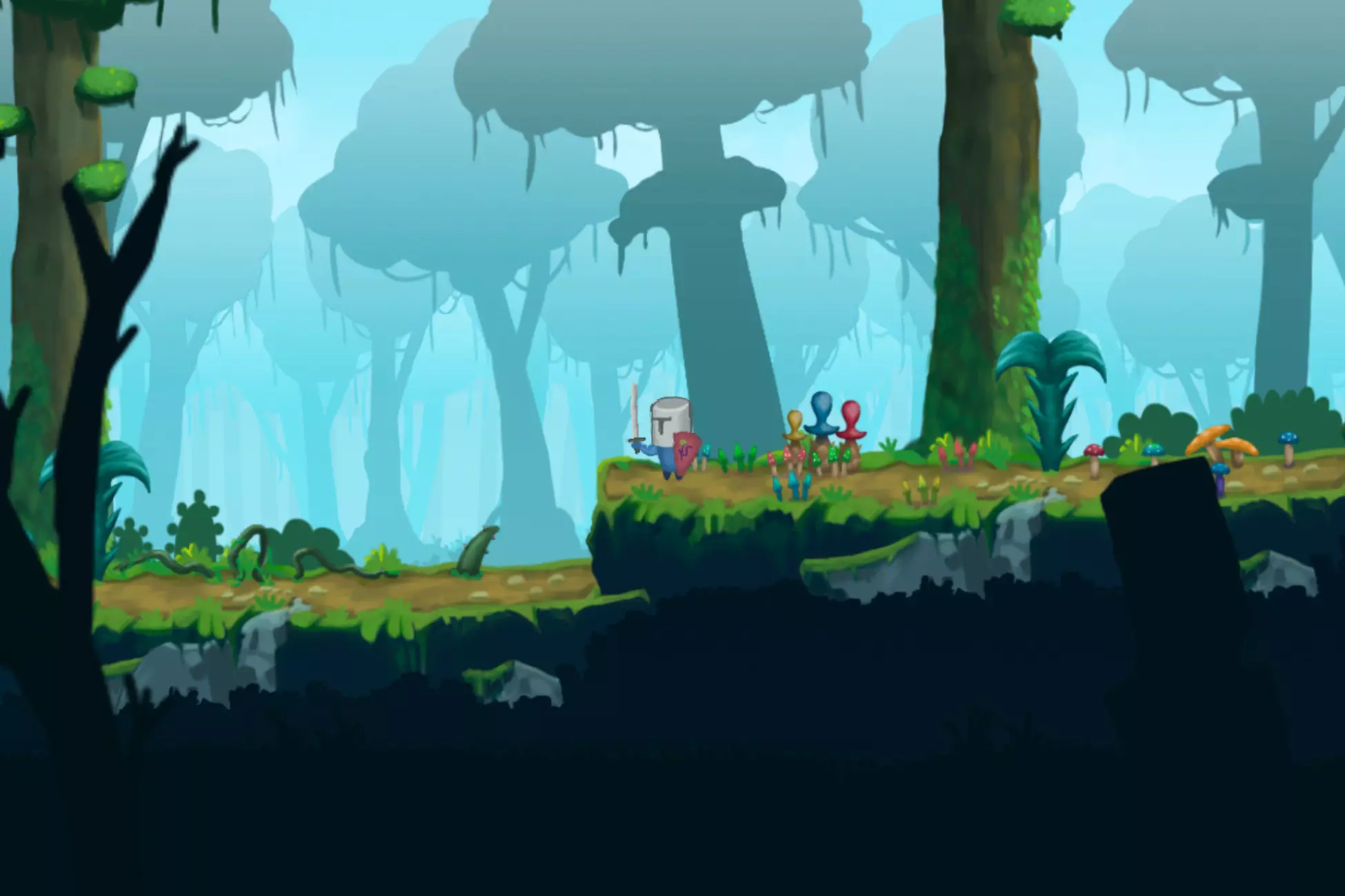 2d Jungle Outpost Platformer by Serikkaliyev.Zh