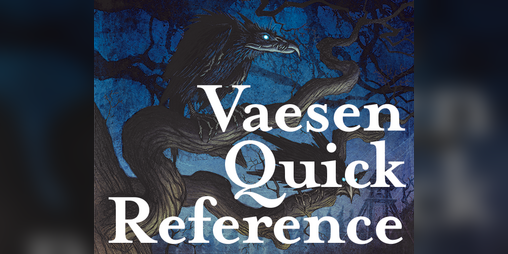 Cover image for Vaesen Quick Reference