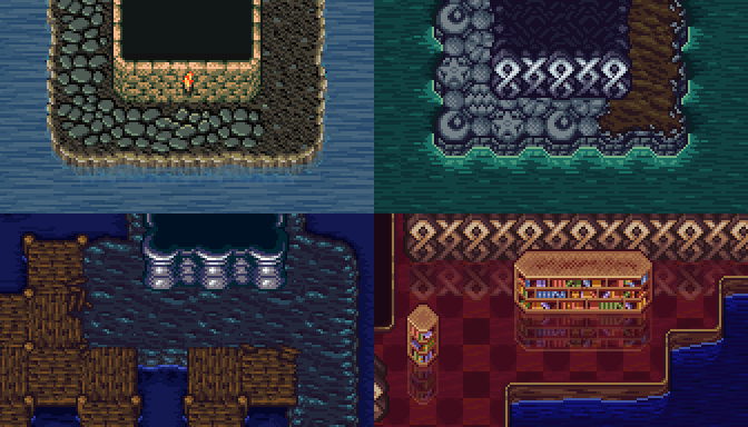 New tileset mockup WIPs.