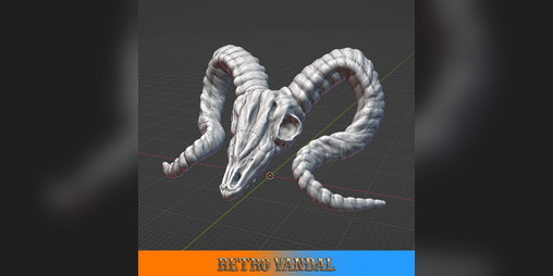 Cover image for 3D Printable - Ram Skull