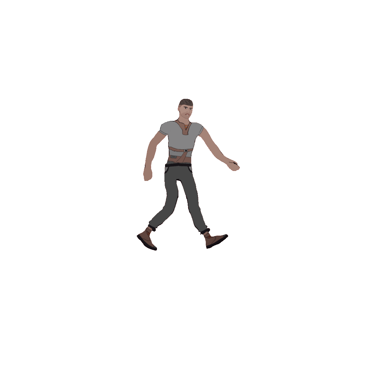 Man Concept and Run animation [Unity 3D] [Works In Progress]