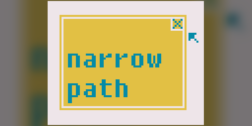 Cover image for narrow path