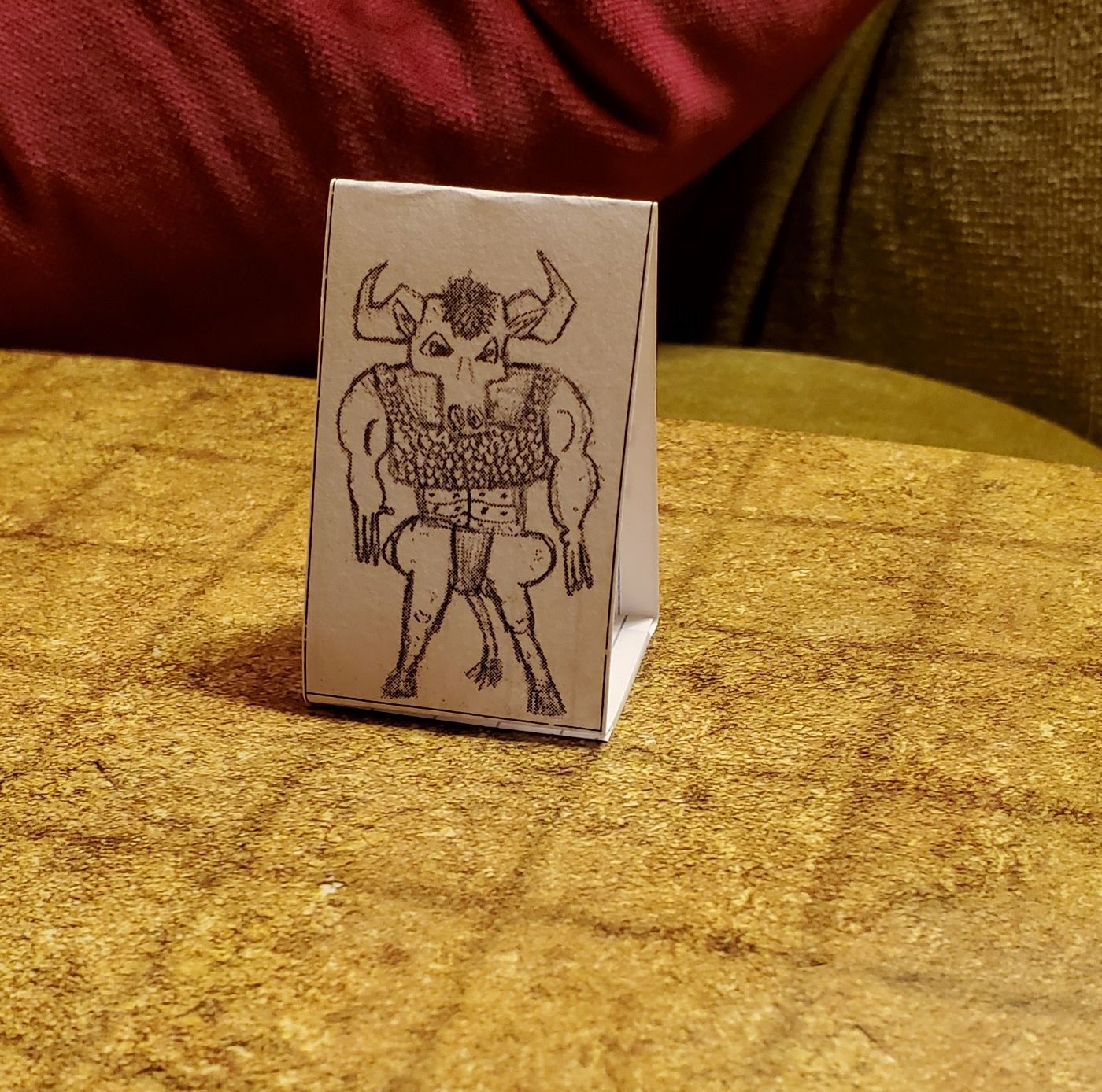 Cover image for Wildebeest Person paper miniature