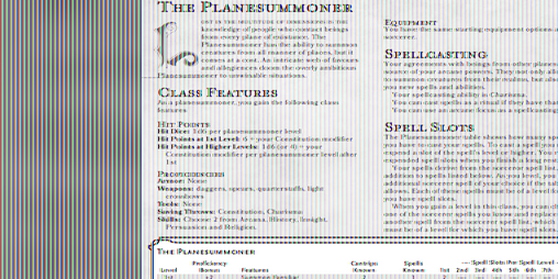 Cover image for The Planesummoner, a 5e character class
