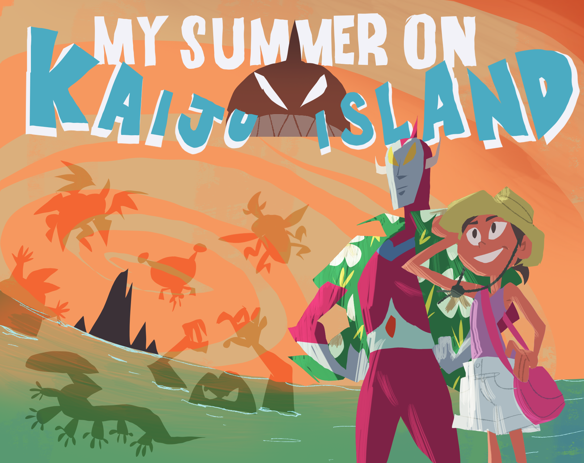 Cover image for My Summer on Kaiju Island