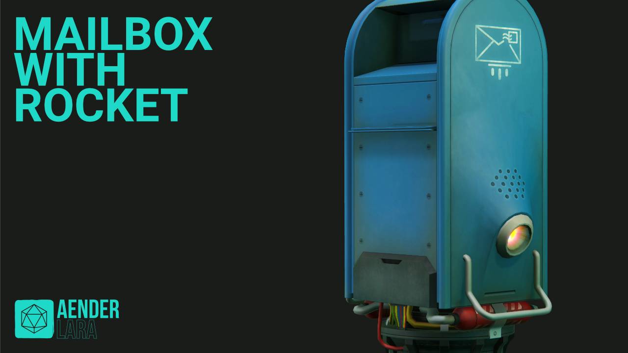 Mailbox with Rocket - fbx and Hi-Rez Textures