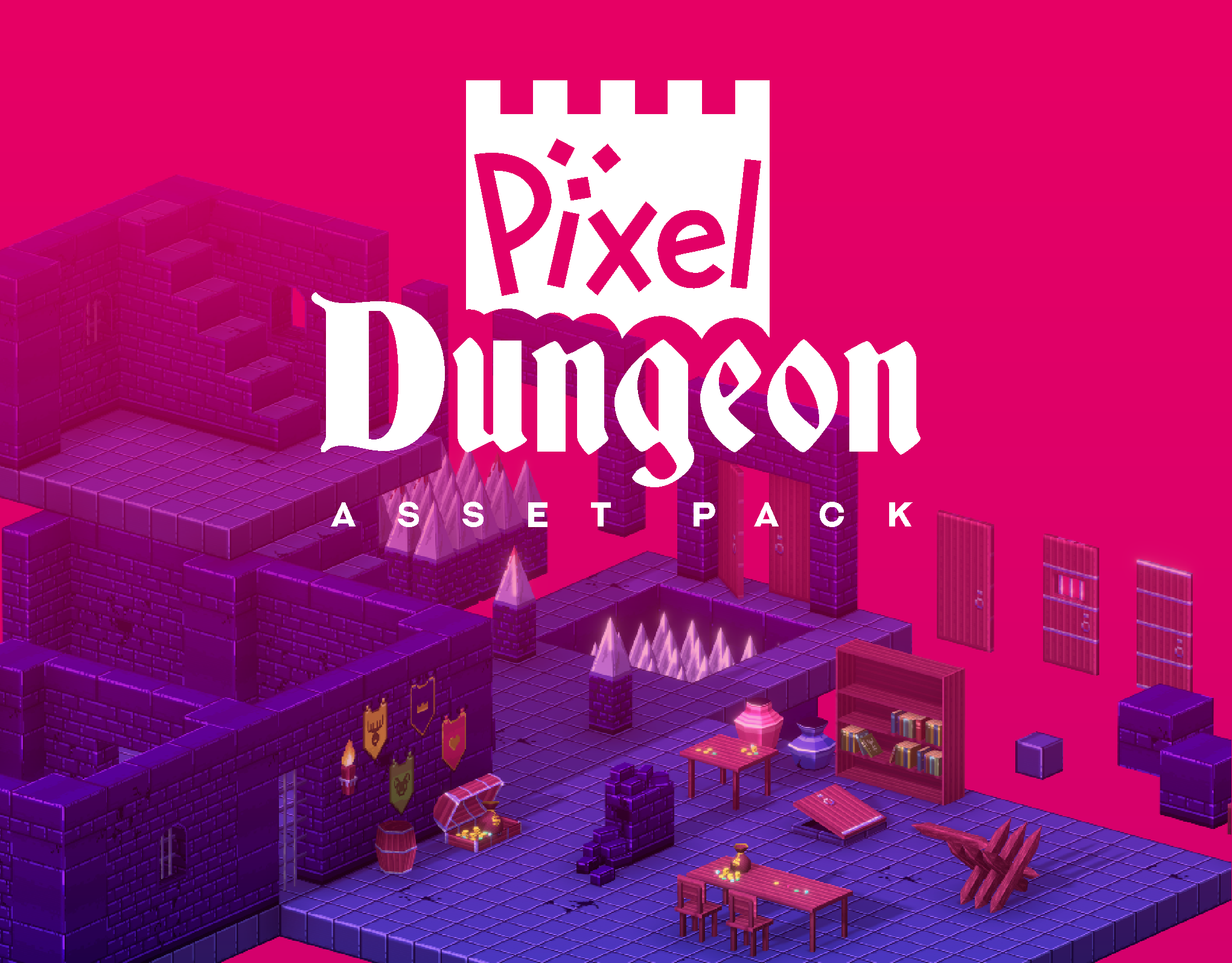 Modular Pixel Dungeon (Asset 3D) by chicogames