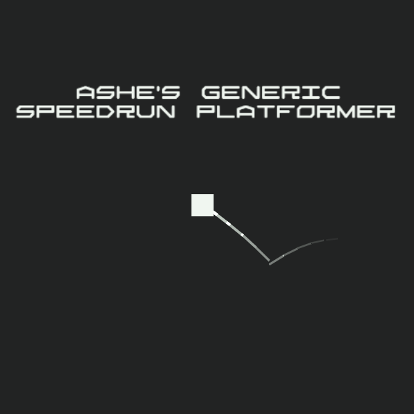 Cover image for Ashe's Generic Speedrun Platformer